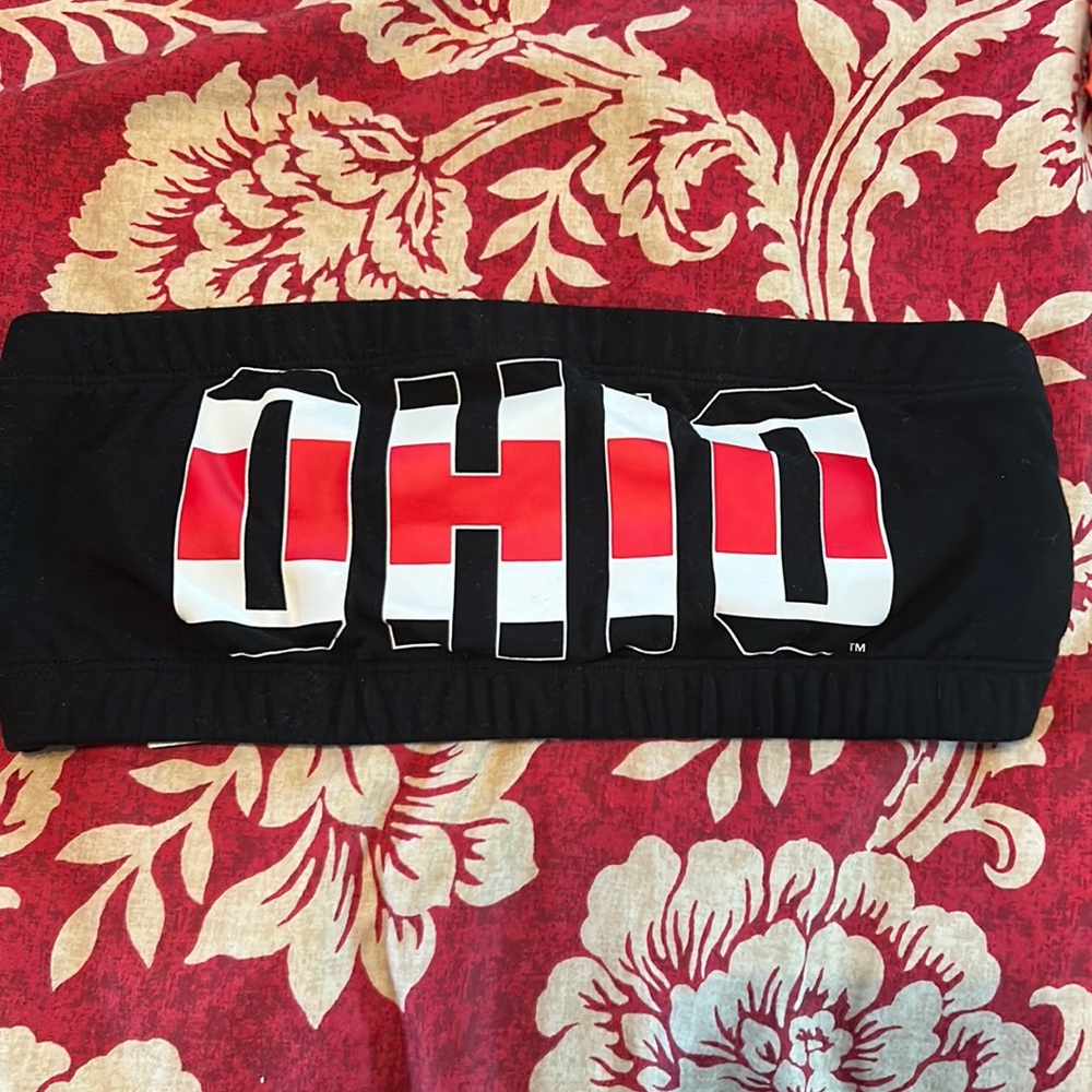 Brand New Pink Ohio State bando bra